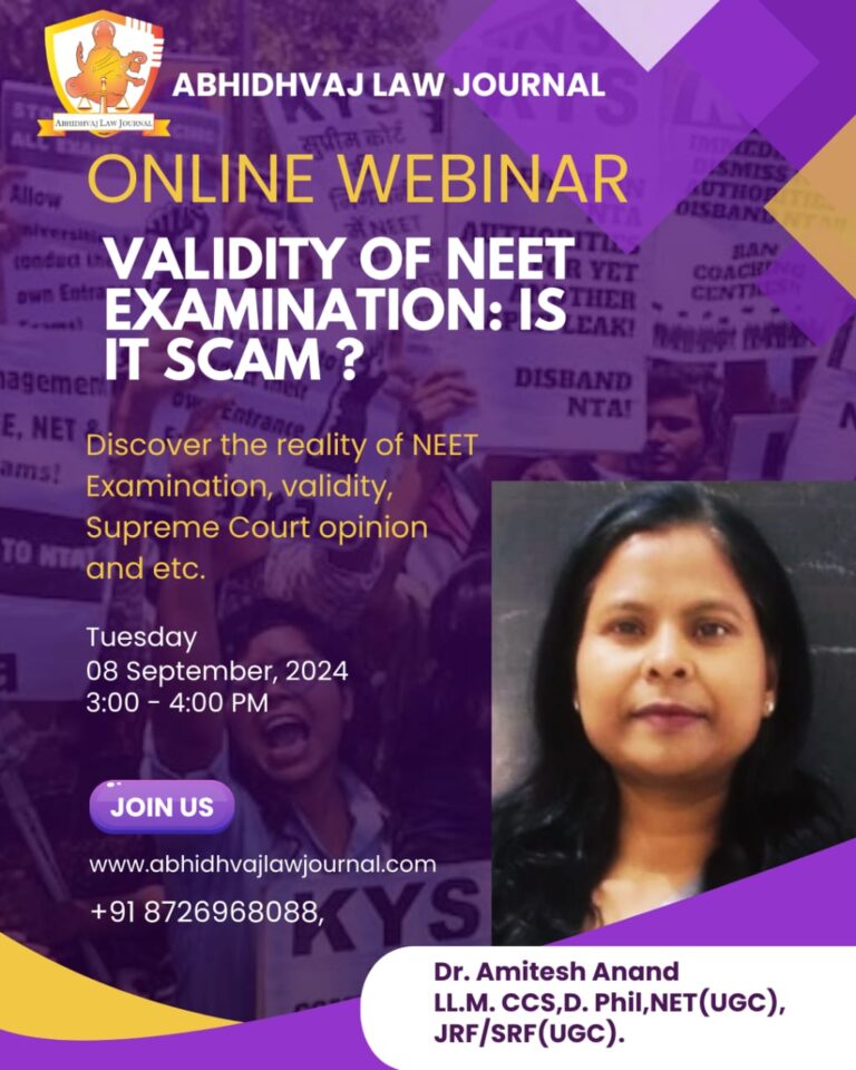 Join our online webinar to explore the validity of NEET examination. Expert speakers will discuss the controversy surrounding NEET and answer your questions. Register now and get the truth! #NEETexamination #Validity #Scam #OnlineWebinar #Education"